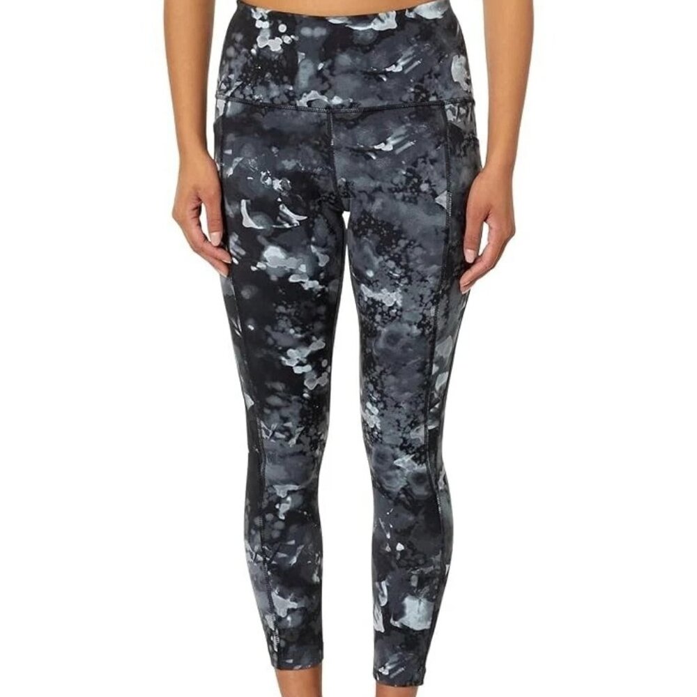 SmartWool Active Printed 7/8 Legging Women's Small $120.00 NWT Black Watercolor